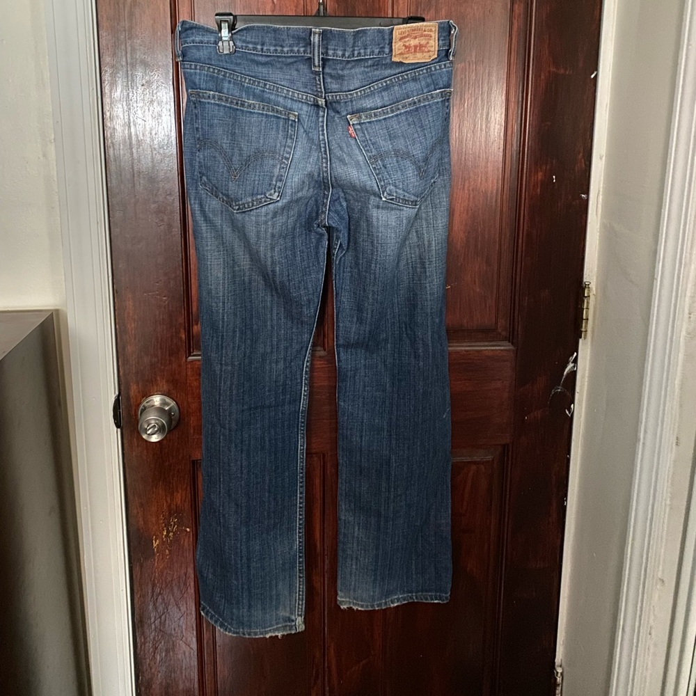 Straight Leg Dark Wash Levi Jeans